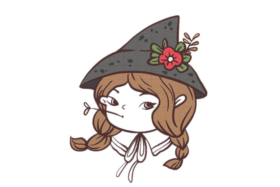 拽拽的小女孩简笔画画法