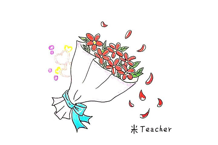 一束花简笔画画法详解