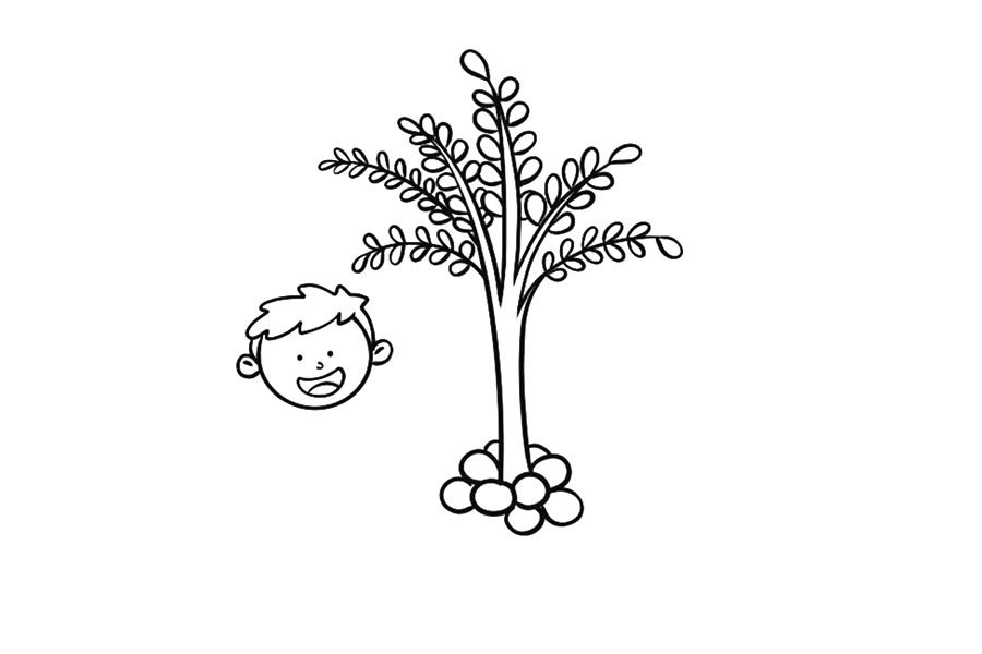 植树节简笔画大全 一起来植树