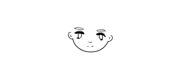 Q版鹿晗简笔画画法步骤