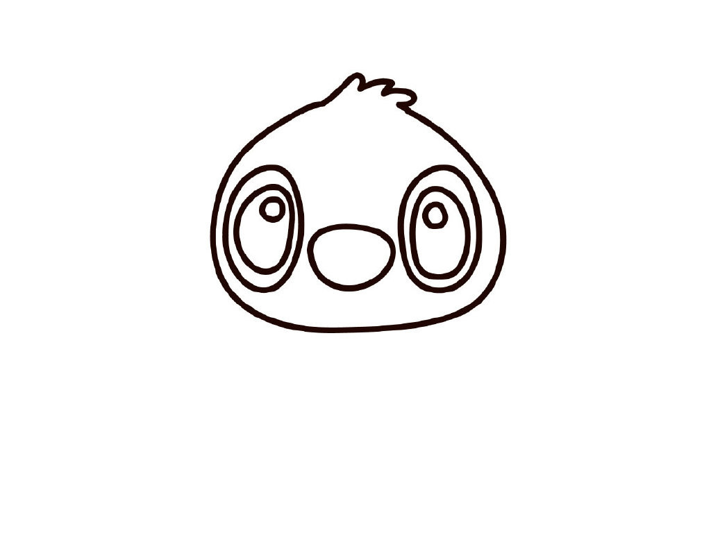 怎么画史迪仔