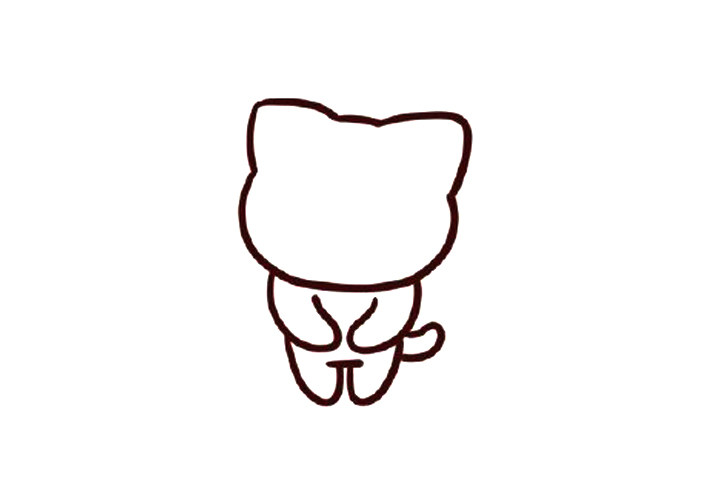 怎么画小猫简简笔画步骤
