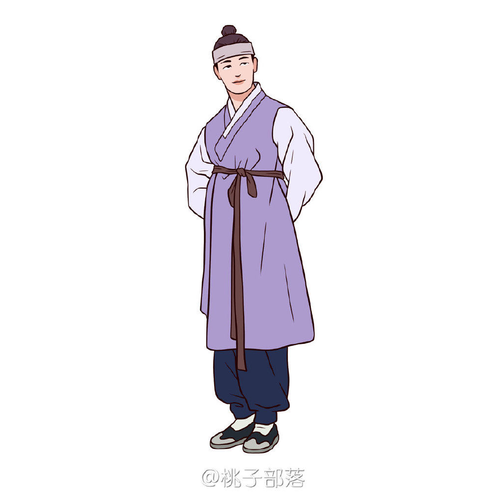 古朝鲜民族服饰卡通画