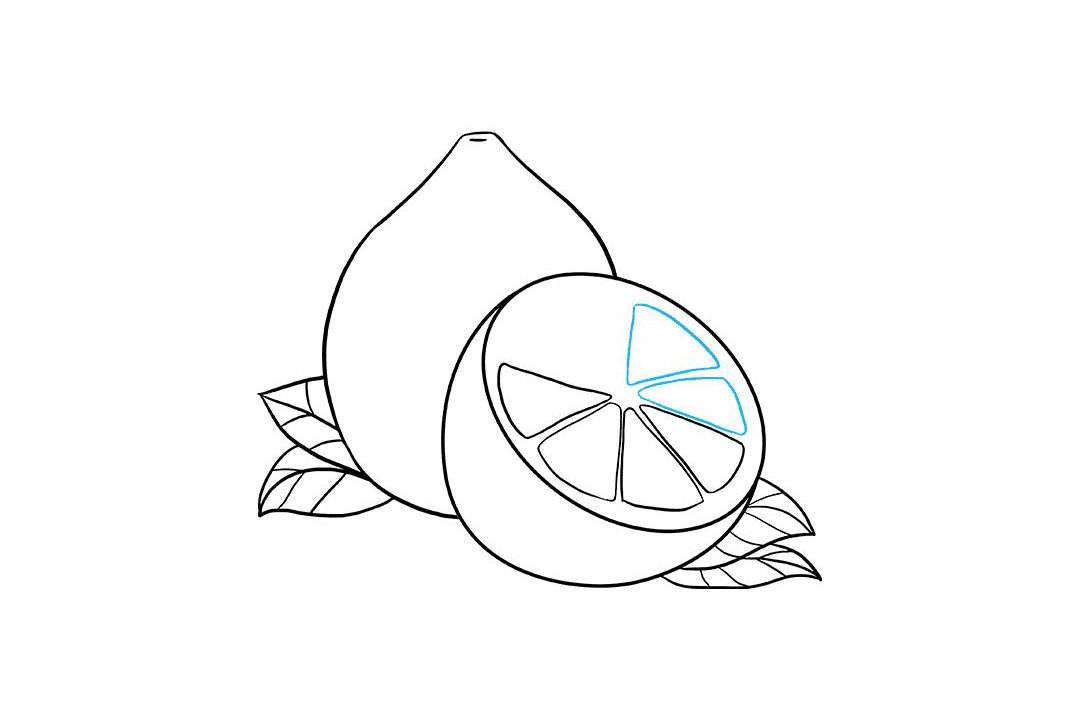 如何画柠檬简笔画