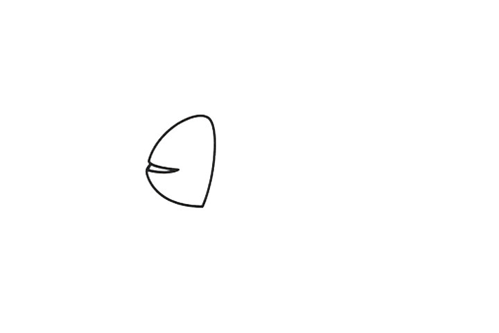 变色龙简笔画的画法