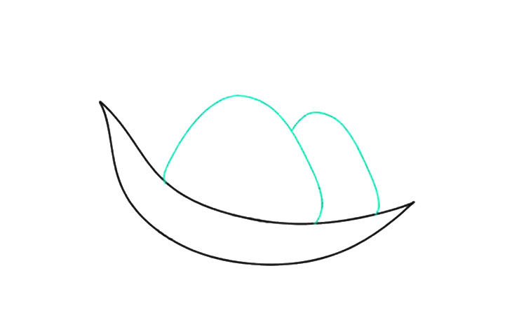 如何画卡通粽子