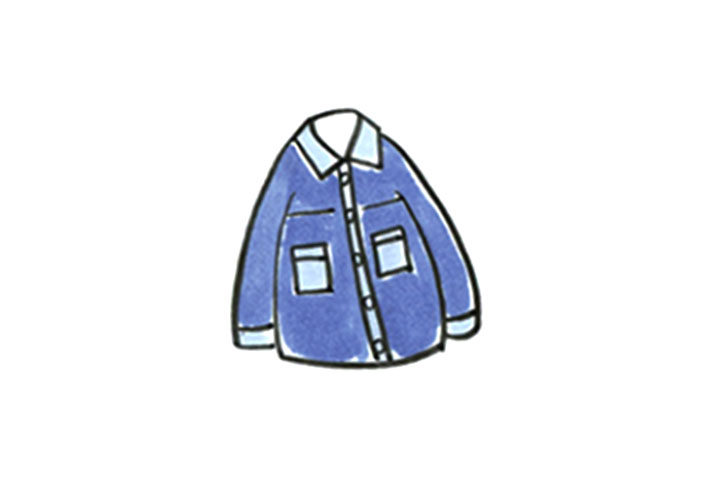 牛仔外套怎么画