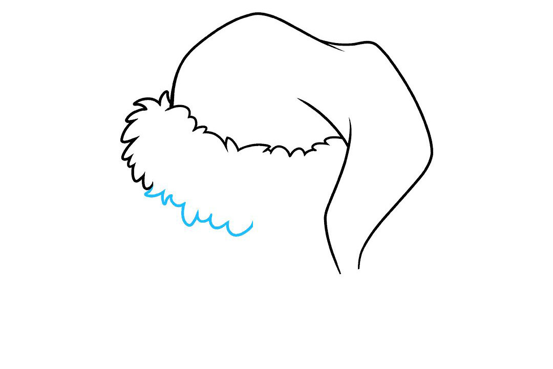 圣诞帽怎么画
