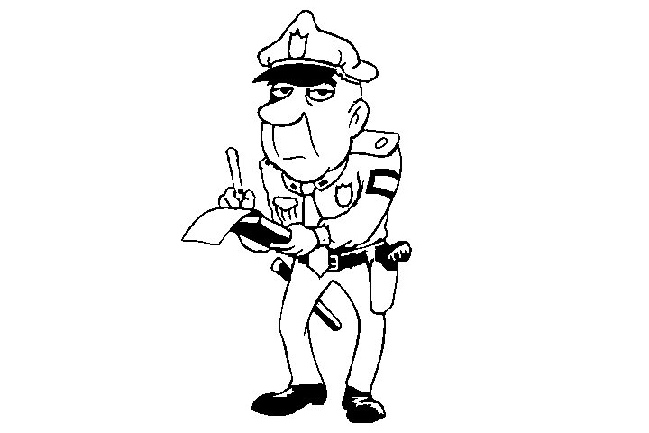 警察叔叔简笔画的画法