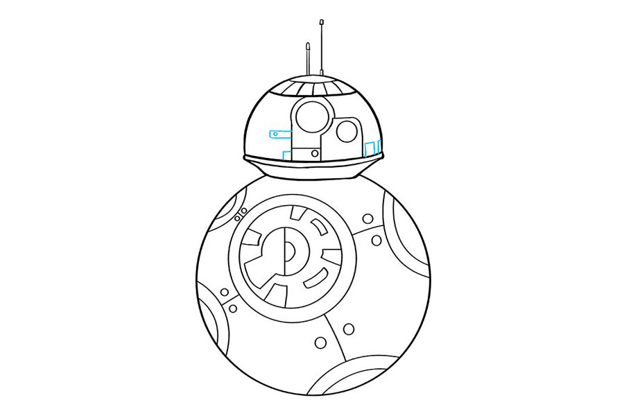 星球大战BB-8机器人怎么画