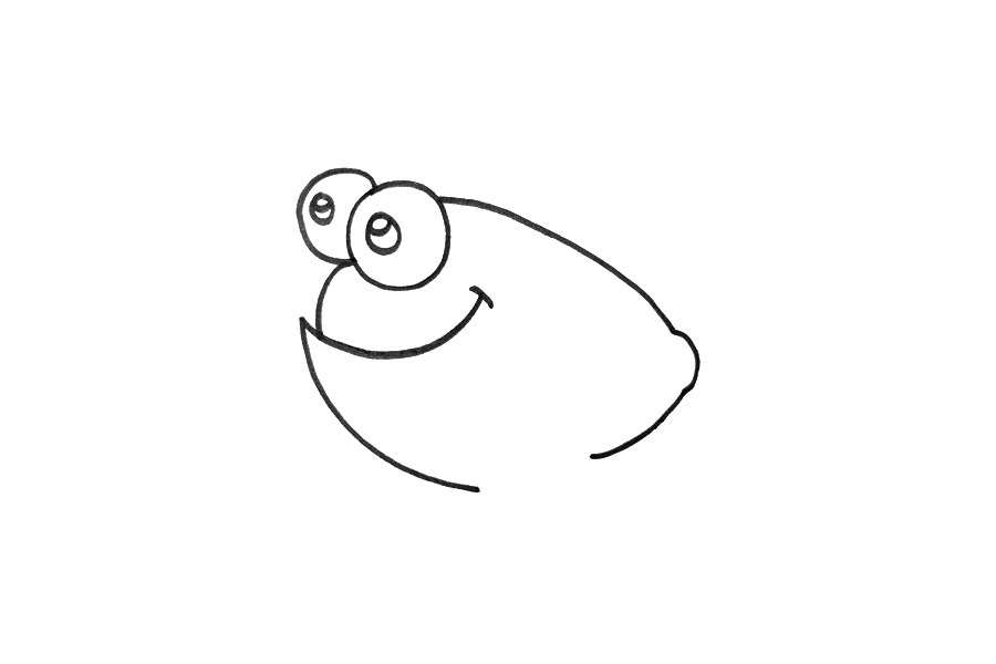 简笔画热带鱼怎么画