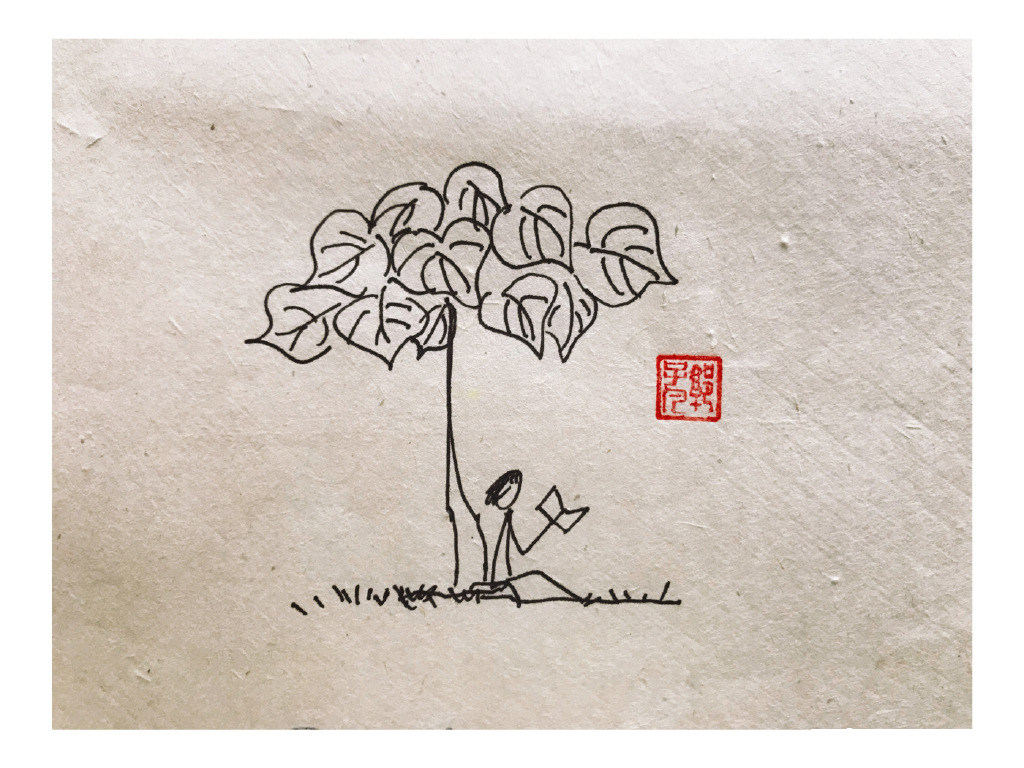 一组春天风景简笔画图片