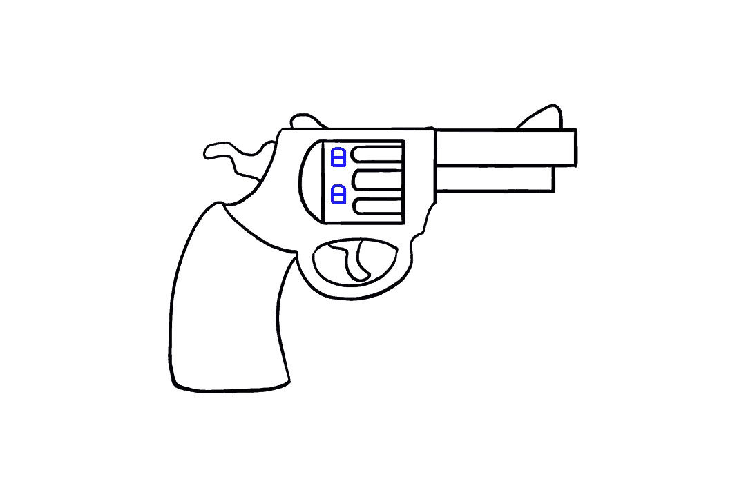 玩具枪怎么画