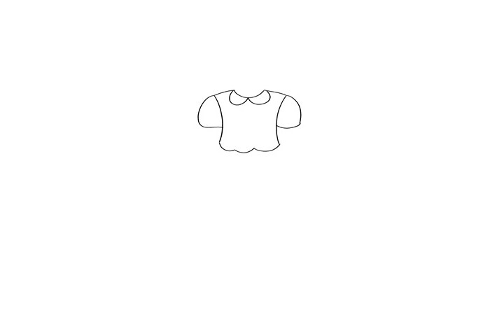 公主裙子简笔画简单好画