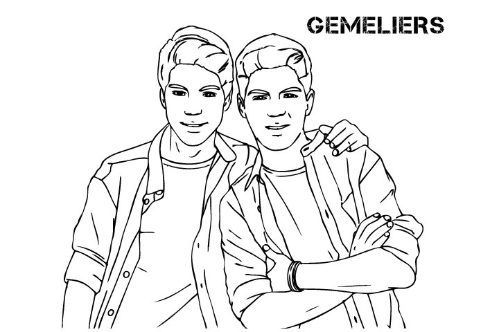 明星gemeliers的简笔画图片