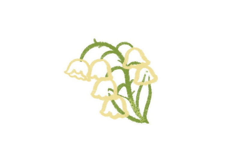 如何画漂亮的铃兰花