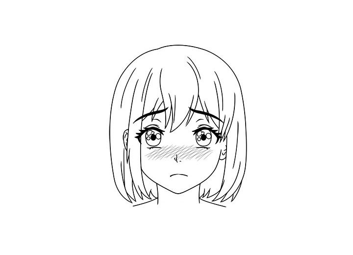 如何画短发女孩漫画图片