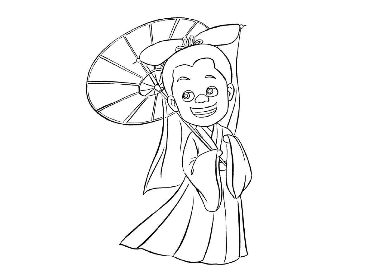 白娘子版光头强简笔画画法教程