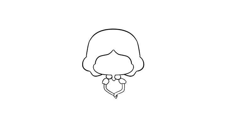 白雪公主简笔画教程
