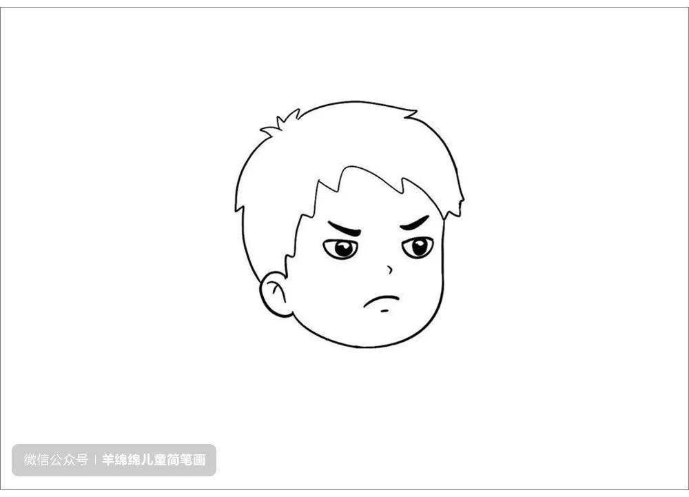 拒绝毒品，禁毒主题儿童简笔画画法步骤