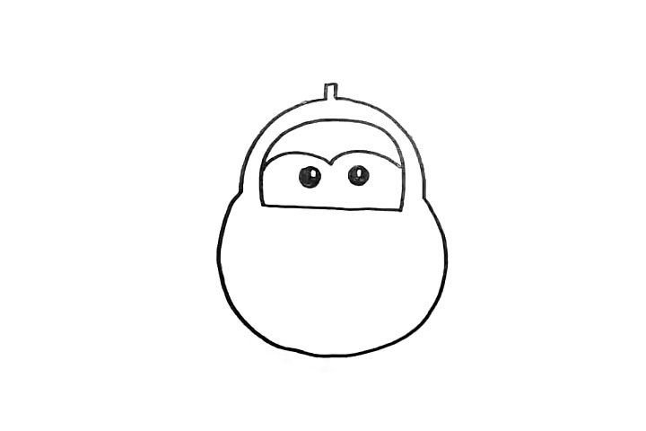 五步画出可爱的乐迪简笔画