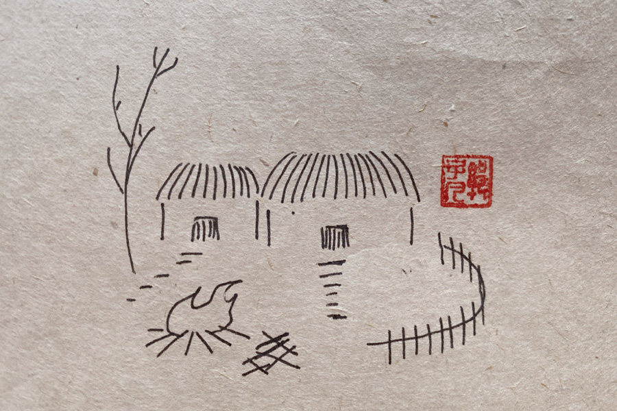 冬至主题简笔画