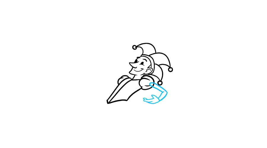 如何画杂技小丑