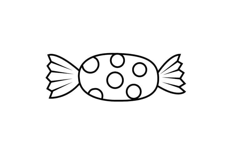 糖果简笔画教程
