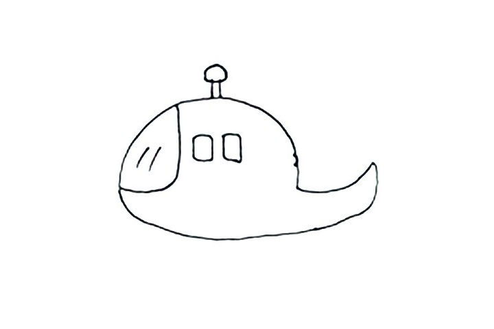 直升飞机简笔画画法教程