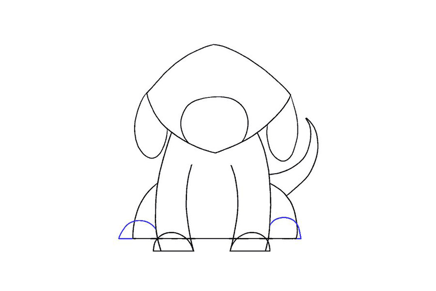 简单漂亮的狗简笔画画法