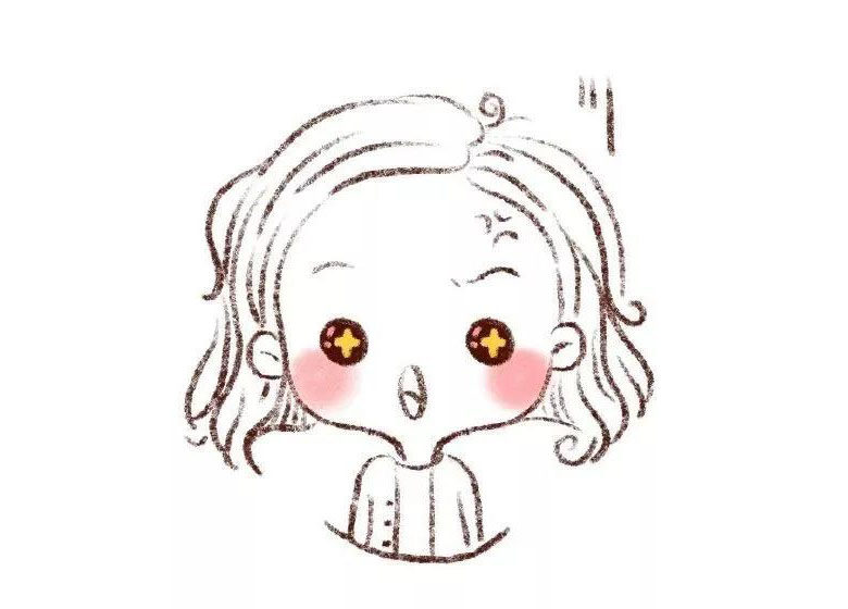 可爱的女孩卡通头像简笔画
