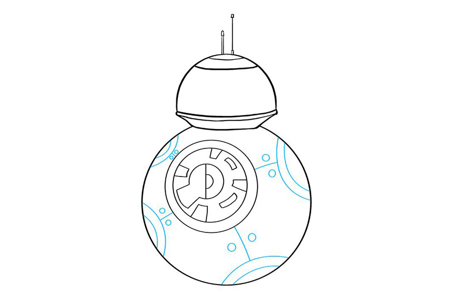 星球大战BB-8机器人怎么画