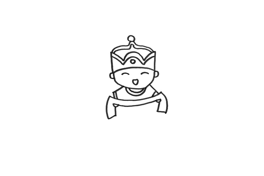 人物简笔画大全 少数民族人物简笔画