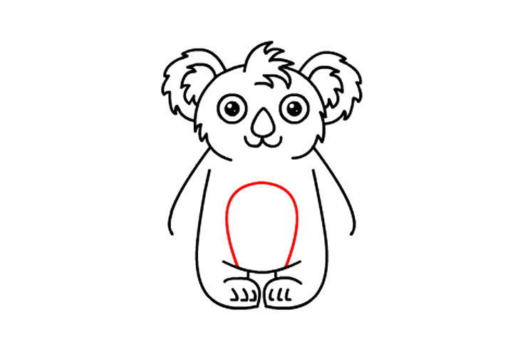 如何画可爱考拉宝宝