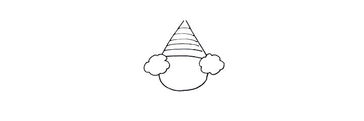 小丑简笔画画法步骤