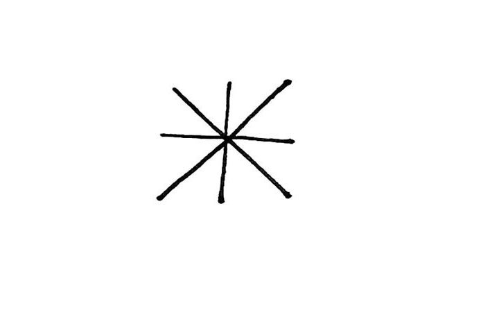 玩具风车简笔画画法步骤