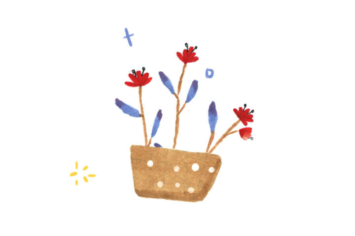 一组养眼的绿植简笔画图片