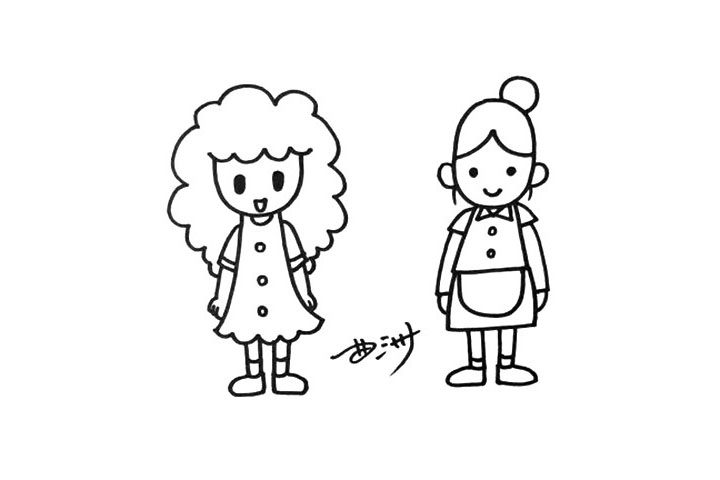 妈妈简笔画画法教程