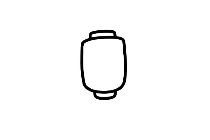 新春灯笼简笔画画法
