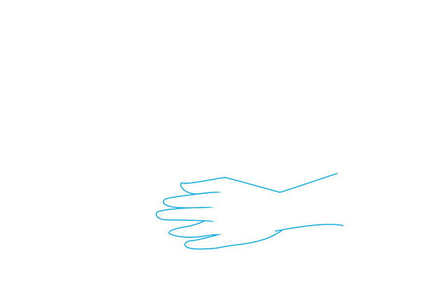 如何画洗手画