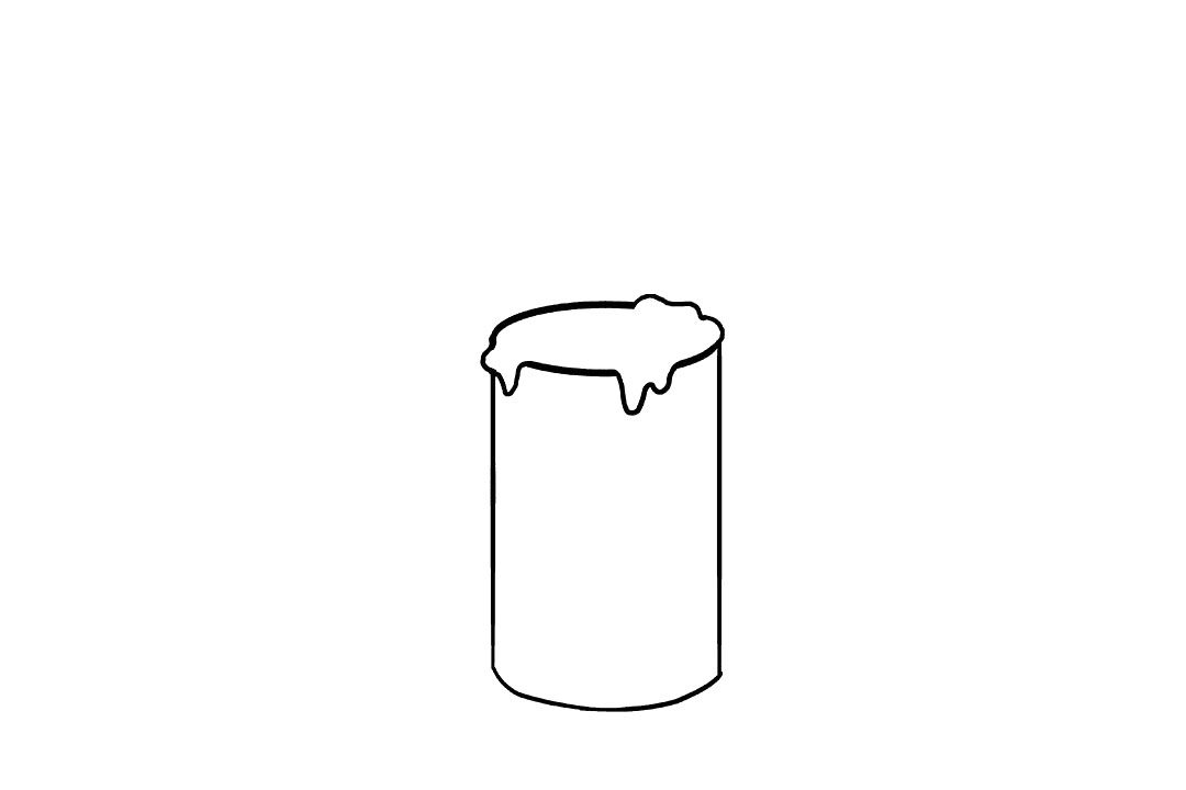 燃烧的蜡烛简笔画怎么画