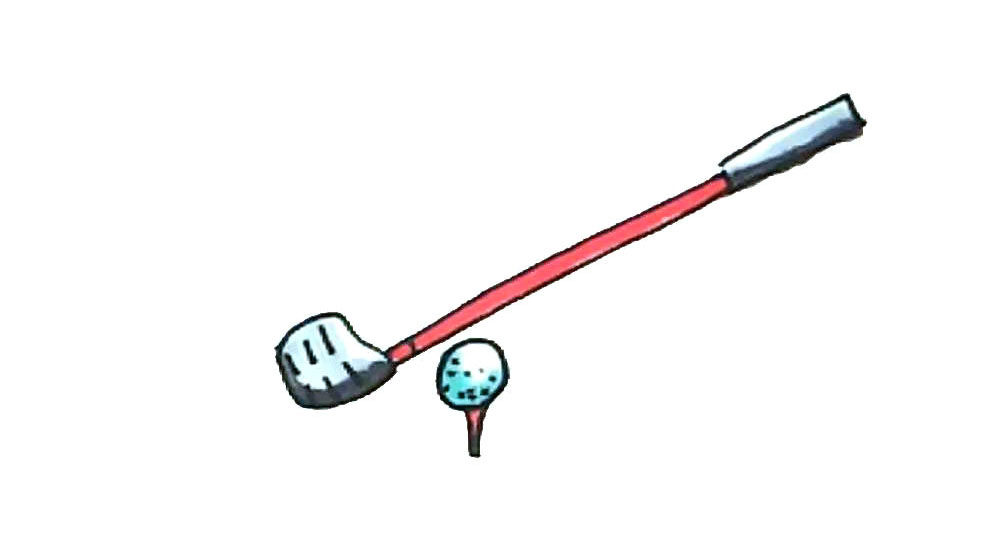 高尔夫简笔画画法