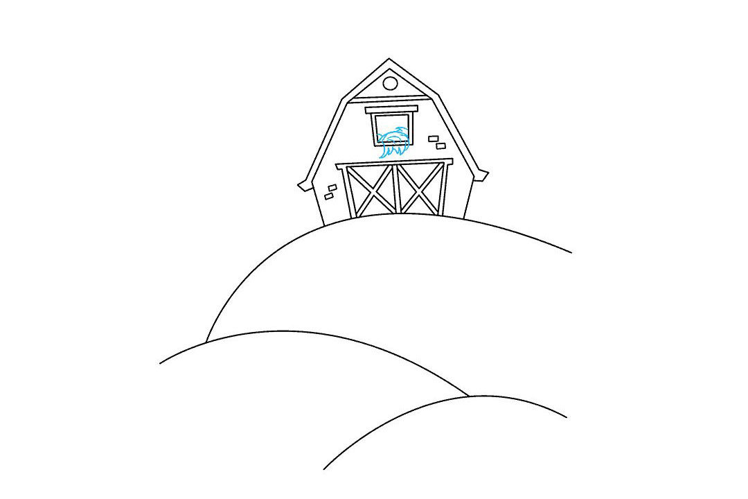 如何画农场简笔画