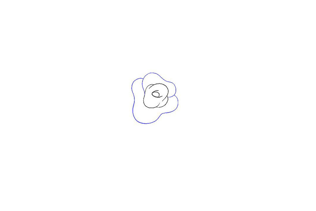 如何画玫瑰花简笔画