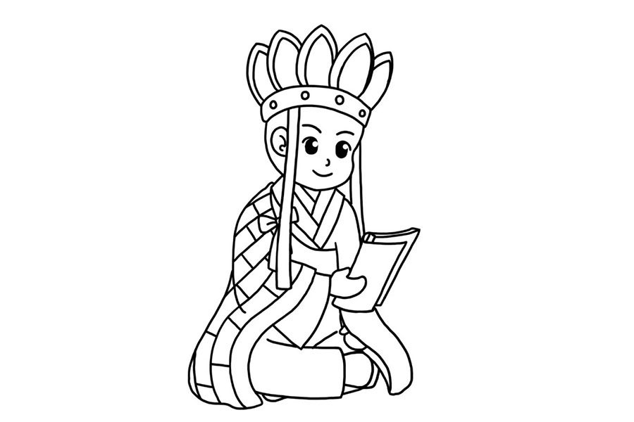中国四大名著西游记人物 唐僧简笔画教程