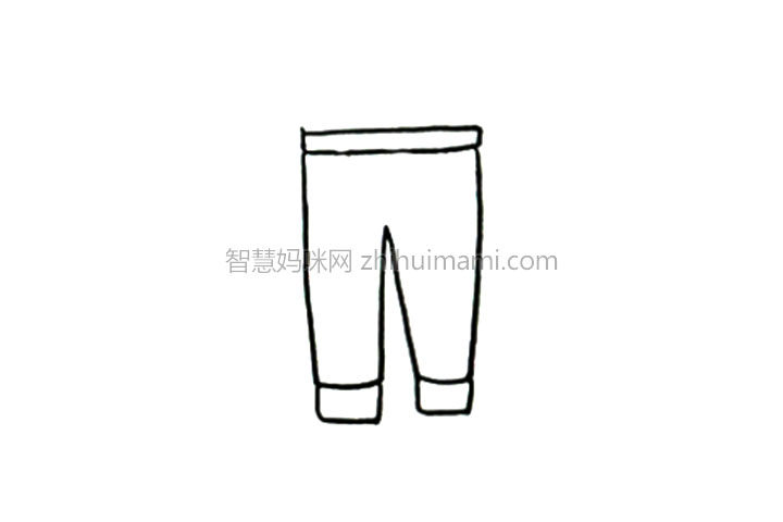 衣物简笔画大全 牛仔裤怎么画