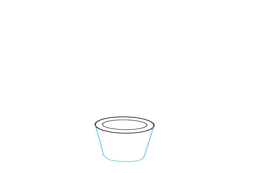 动漫盆栽简笔画画法步骤