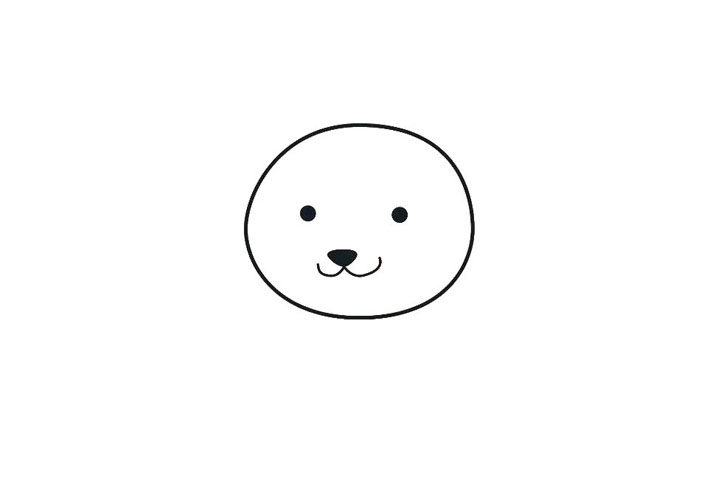 泰迪熊简笔画画法步骤