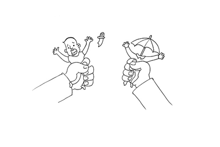 扫黑除恶儿童创意简笔画画法步骤