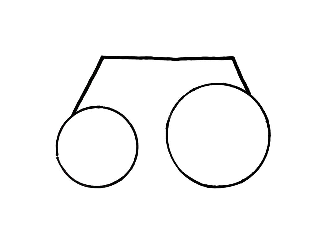 挖掘机简笔画画法详解